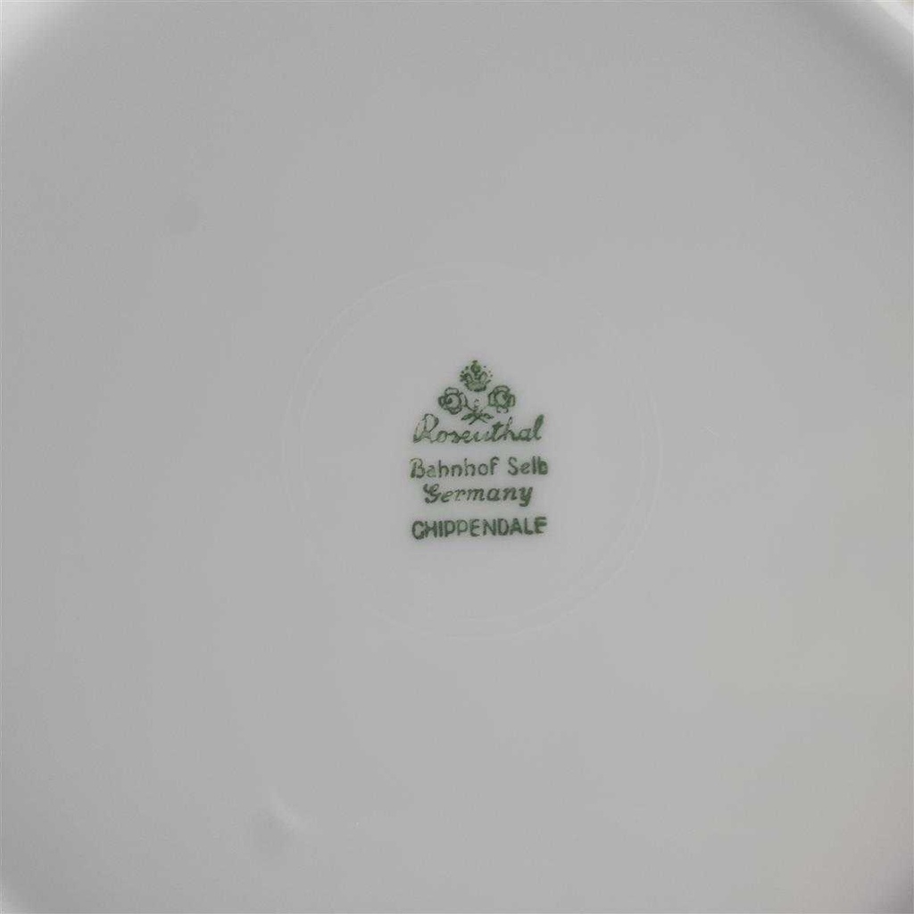 [458142468] Suppenteller 24,5 cm Rosenthal Chippendale Weiß Uni gebraucht - akzeptabel Bild 7