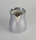 [458142471] Porzellan Milchkännchen mit Metallüberzug H 8 cm Bild 2