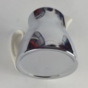 [458142471] Porzellan Milchkännchen mit Metallüberzug H 8 cm Bild 3