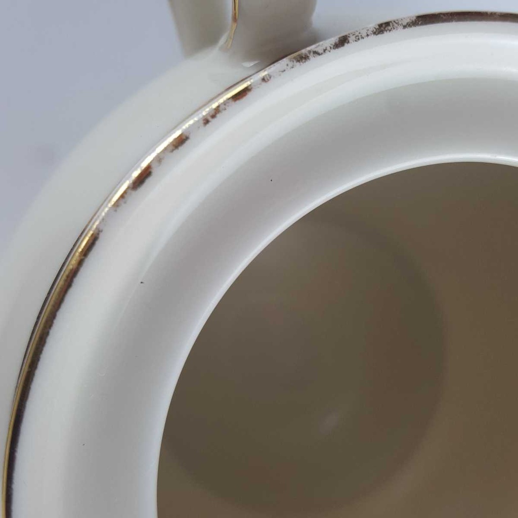 [458142473] Zuckerdose Goldrand Golddekor Hertel Jacob Rehau Form 01462 Elfenbein Beige gebraucht - gut Bild 6