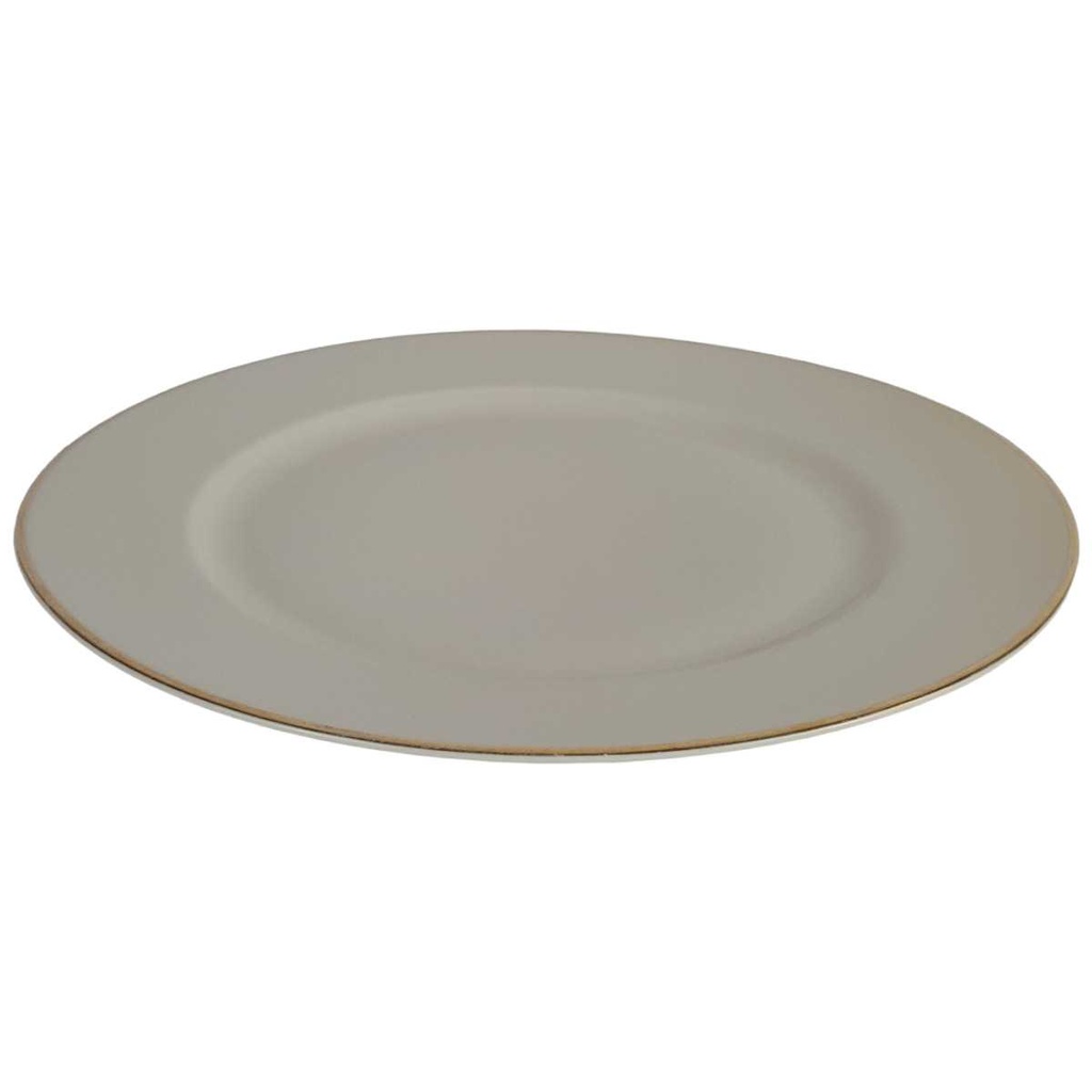 [458142485] Speiseteller Essteller Goldrand 24,8 cm Seltmann Weiden Vohenstrauß elfenbein Beige gebraucht - akzeptabel Bild 2