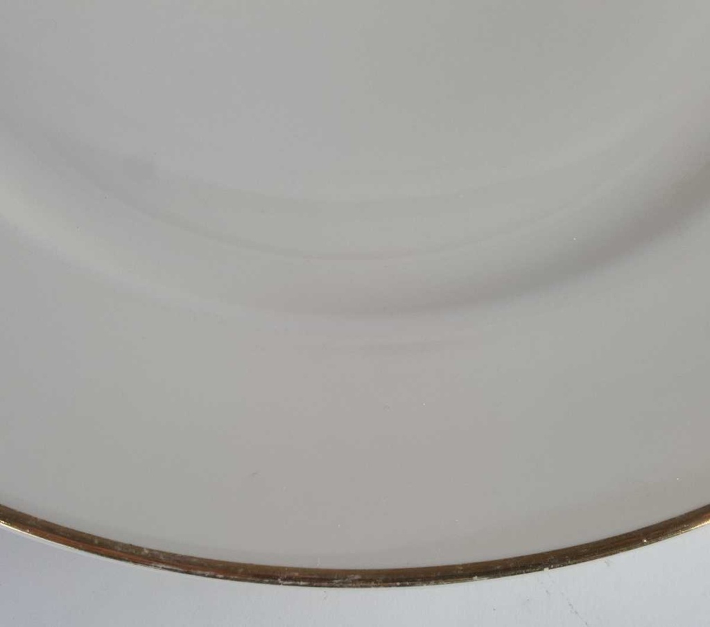 [458142485] Speiseteller Essteller Goldrand 24,8 cm Seltmann Weiden Vohenstrauß elfenbein Beige gebraucht - akzeptabel Bild 3