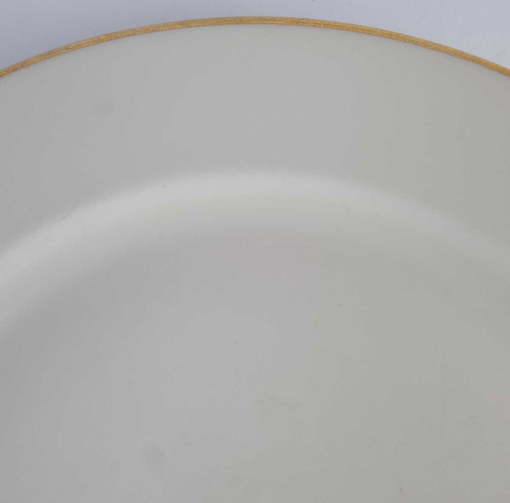 [458142485] Speiseteller Essteller Goldrand 24,8 cm Seltmann Weiden Vohenstrauß elfenbein Beige gebraucht - akzeptabel Bild 4