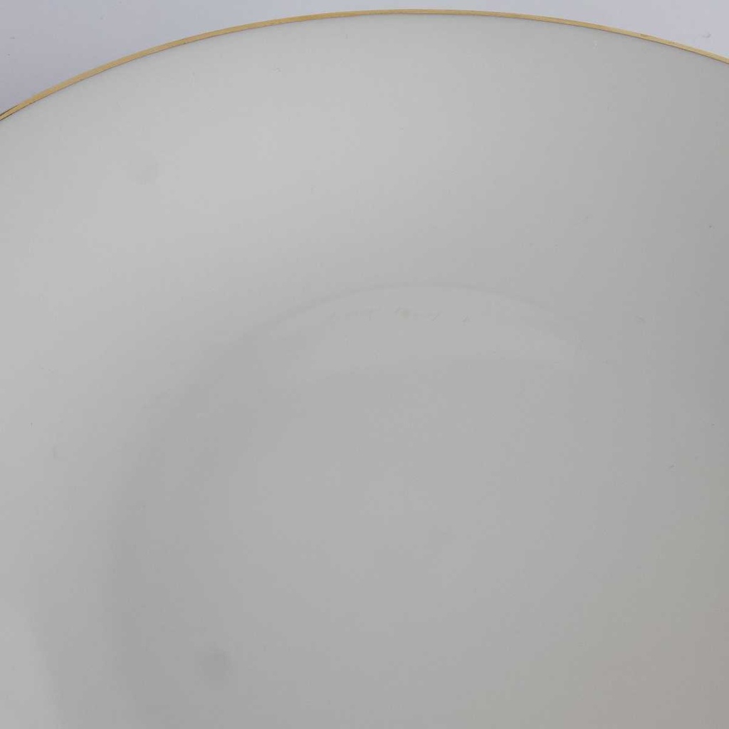 [458142491] Suppenteller Speiseteller Goldrand 22,2 cm Bareuther elfenbein 551 Bavaria gebraucht - gut Bild 3