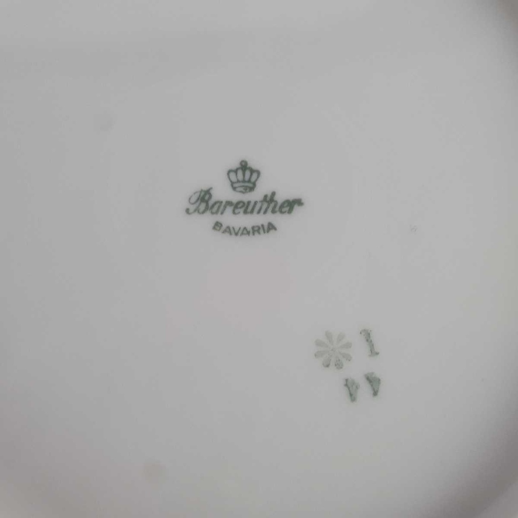 [458142494] Suppenteller Goldrand 22,1 cm Bareuther elfenbein 44 Bavaria gebraucht - gut Bild 4