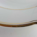 [2119091] 6er Set Speiseteller Essteller Goldrand 23,9 cm Triptis Porzellan weiß gebraucht - gut Bild 5