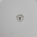[2119091] 6er Set Speiseteller Essteller Goldrand 23,9 cm Triptis Porzellan weiß gebraucht - gut Bild 7
