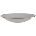 [458142499] Suppenteller Goldrand 22,3 cm Bareuther Waldsassen Unbestimmte Formen weiß gebraucht - gut Bild 2