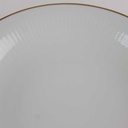 [458142499] Suppenteller Goldrand 22,3 cm Bareuther Waldsassen Unbestimmte Formen weiß gebraucht - gut Bild 3