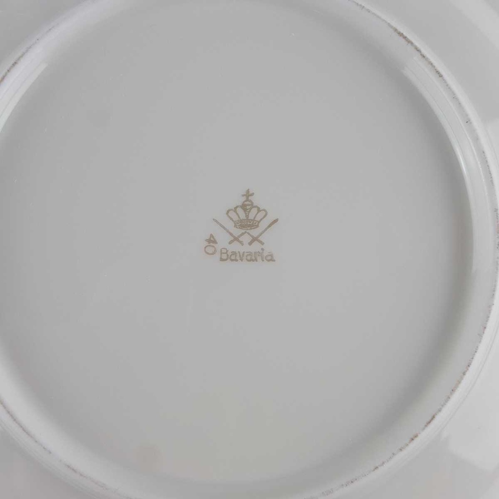[458142500] Suppenteller Goldrand 22,6 cm Winterling Marktleuthen Elfenbein Bavaria gebraucht - gut Bild 4