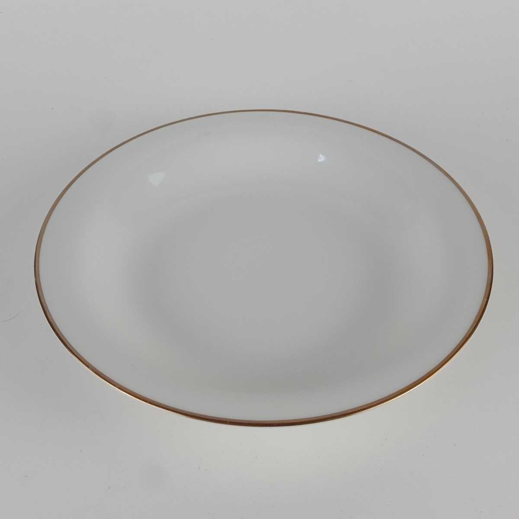 [2119092] 6er Set Suppenteller Goldrand 22,3 cm Mitterteich weiß Bavaria gebraucht - gut Bild 5