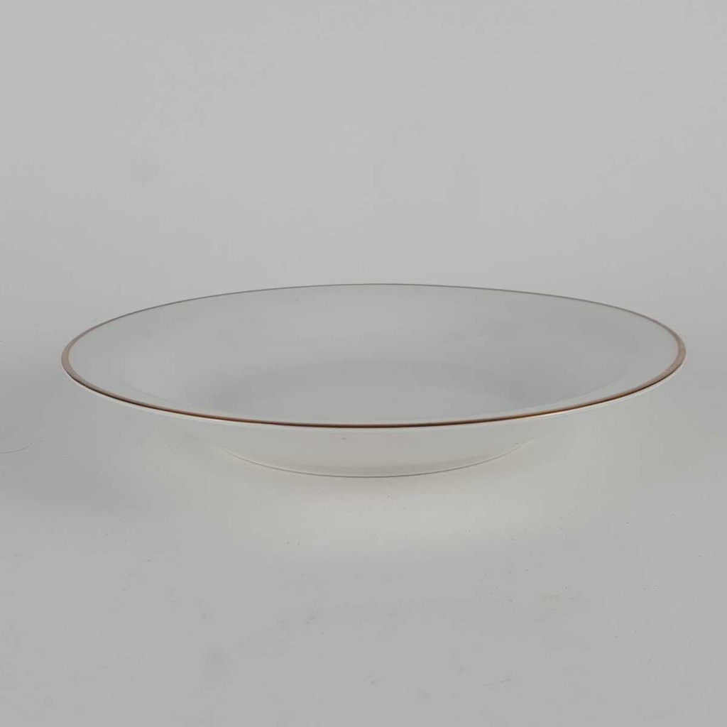 [2119092] 6er Set Suppenteller Goldrand 22,3 cm Mitterteich weiß Bavaria gebraucht - gut Bild 6