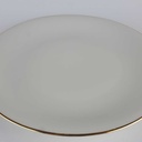 [458142503] Speiseteller Essteller Goldrand 24 cm Winterling Marktleuthen Elfenbein Beige Bavaria gebraucht - gut Bild 3