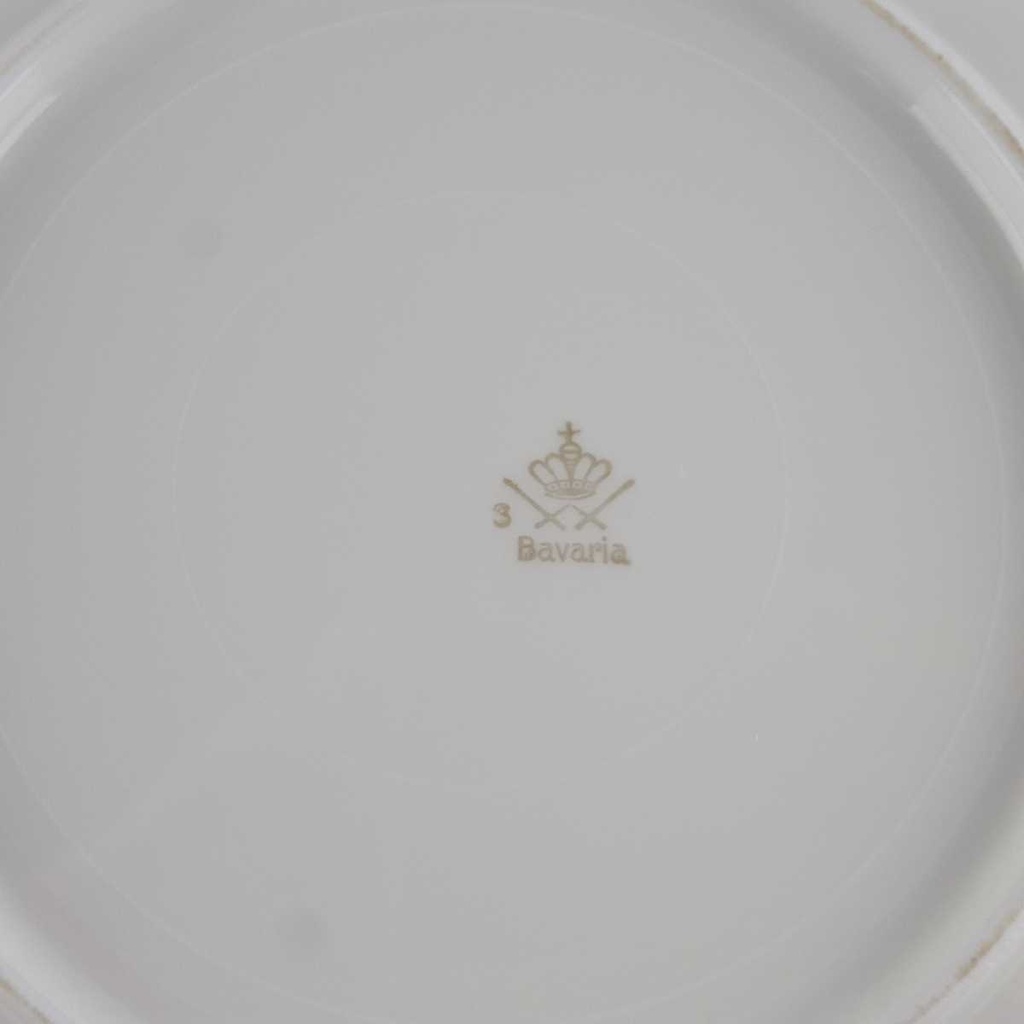 [458142503] Speiseteller Essteller Goldrand 24 cm Winterling Marktleuthen Elfenbein Beige Bavaria gebraucht - gut Bild 4
