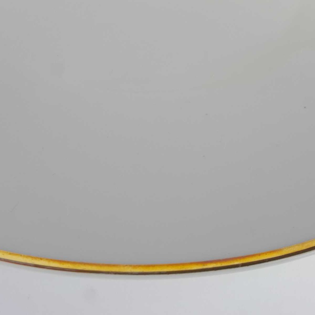 [458142504] Speiseteller Essteller Goldrand 23,7 cm Mitterteich Komet elfenbein Beige Bavaria gebraucht - gut Bild 3