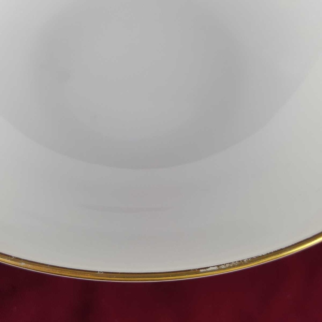 [458142506] Schüssel Goldrand 21,2 cm Heinrich weiß gebraucht - gut Bild 3