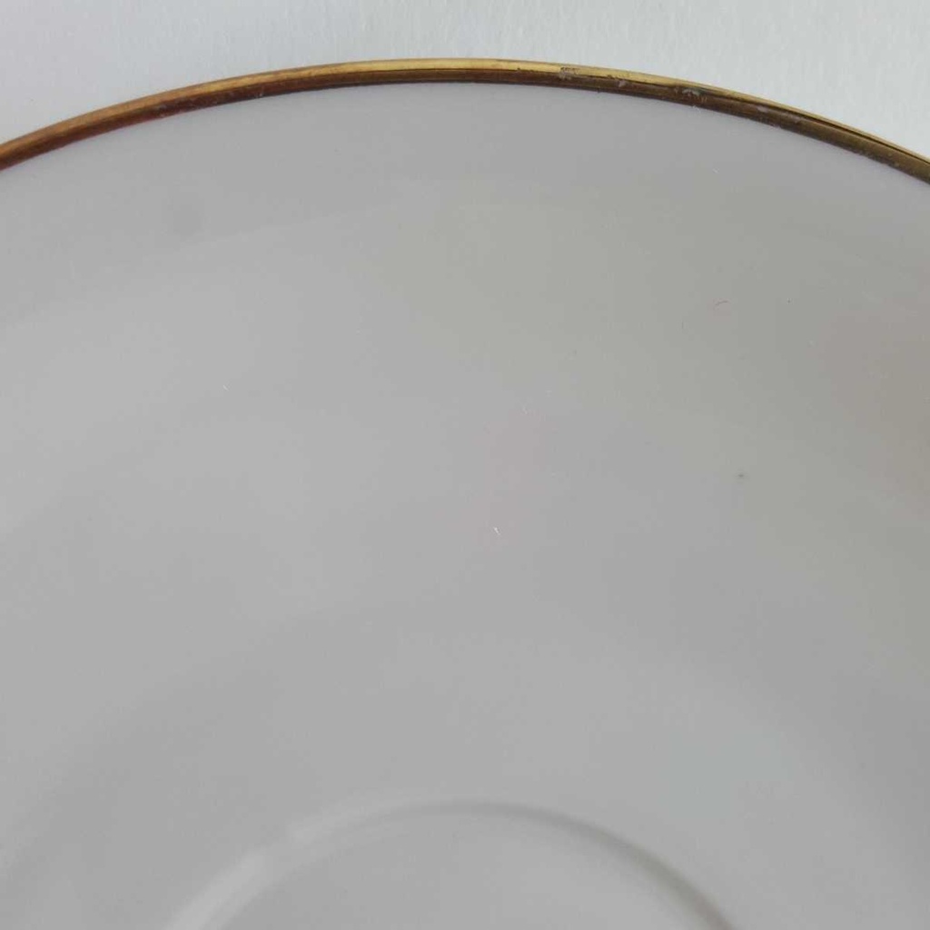 [458142511] Untertasse Goldrand 14,5 cm Seltmann Weiden Weiß gebraucht - gut Bild 2