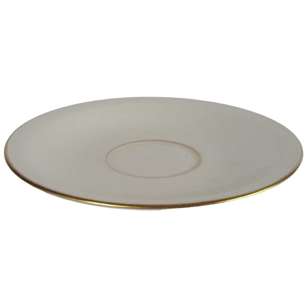 [458142513] Untertasse Goldrand 15 cm Fürstenberg Form 456 gebraucht - gut Bild 2