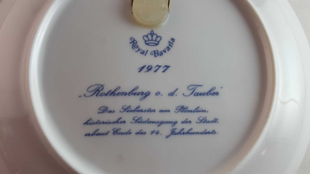 [45814261] Wandteller Sammelteller Royal Bavaria Blau gebraucht - gut Bild 6