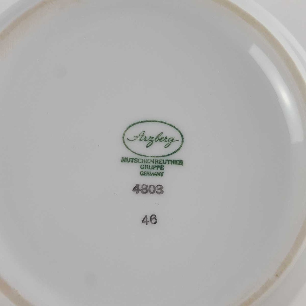 [458142675] Sauciere Hutschenreuther Arzberg Form 4803 grüner Rand gebraucht - gut Bild 4