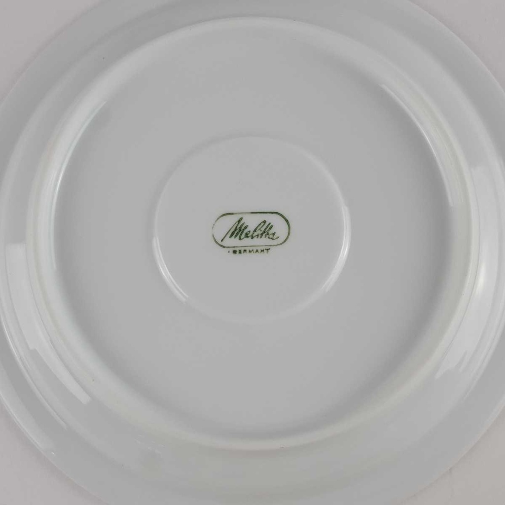 [458142677] Untertasse 15,1 cm Melitta Berlin Pastellgrün gebraucht - gut Bild 4