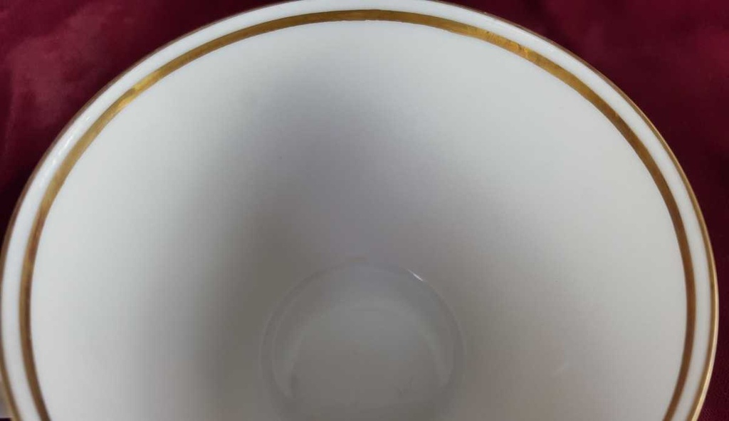 [458142679] Kaffeetasse Goldrand Seltmann Weiden Roma weiß gebraucht - gut Bild 4