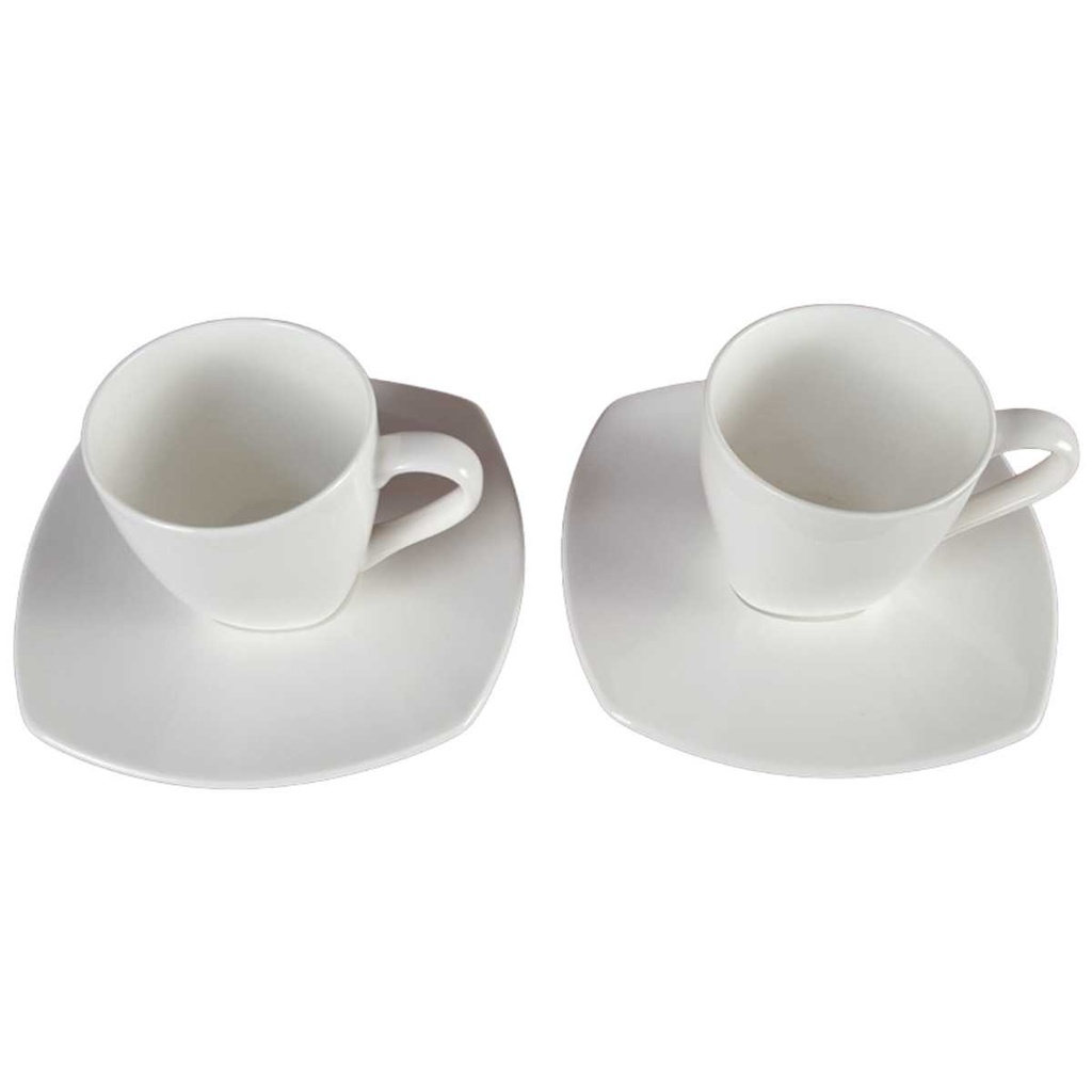 [2119093] 2er Set Kaffeetasse mit Untertasse 4tlg Arzberg Retsch Weiß gebraucht - gut Bild 2