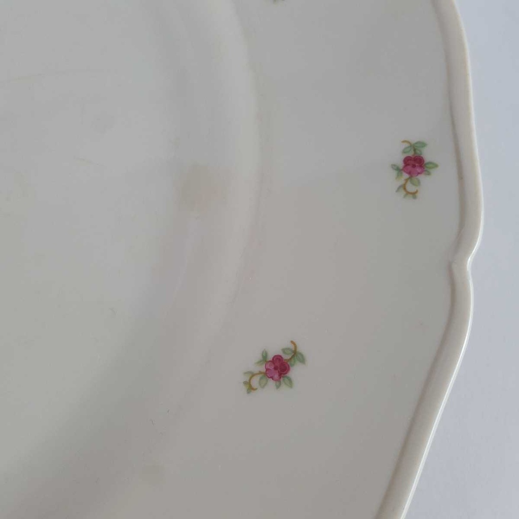 [458142692] Speiseteller Essteller Goldrand 25 cm Seltmann Weiden Streublümchen gebraucht - akzeptabel Bild 4