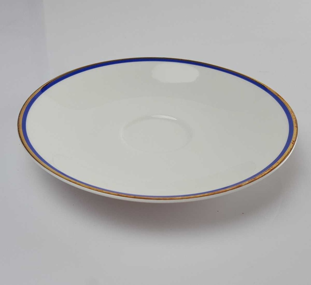 [458142696] Untertasse 15 cm Arzberg Rand Blau Gold gebraucht - gut Bild 3