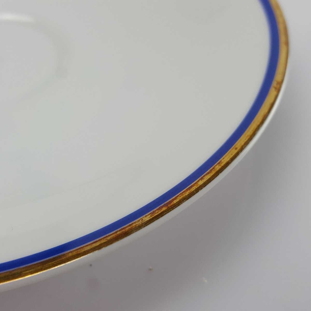 [458142696] Untertasse 15 cm Arzberg Rand Blau Gold gebraucht - gut Bild 4