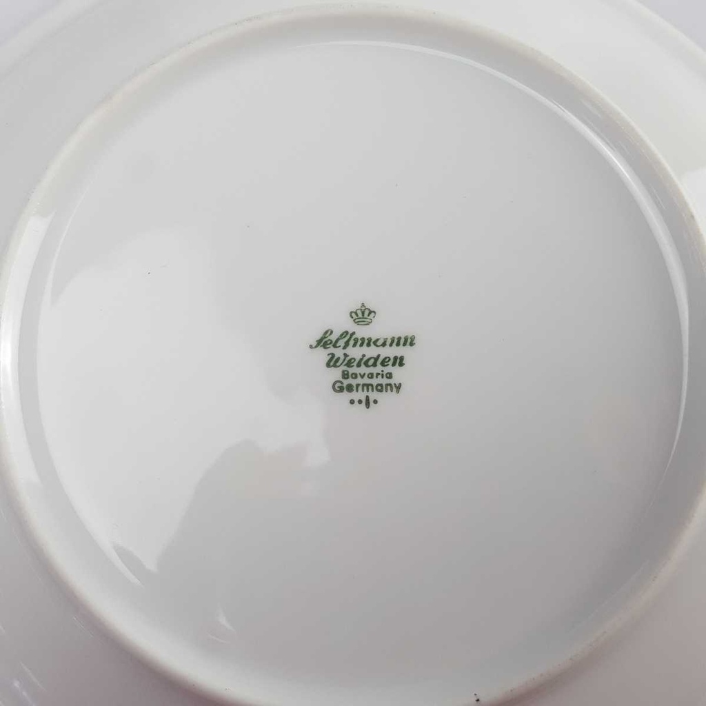 [458142704] Suppenteller 20,5 cm Seltmann Weiden Weiß Bavaria gebraucht - gut Bild 4