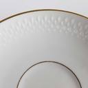 [458142705] Untertasse Goldrand 14,1 cm Edelstein Bavaria Form 21655 Weiß gebraucht - gut Bild 2
