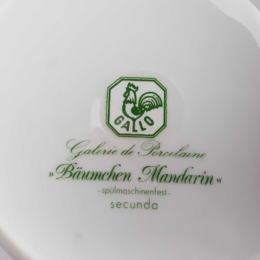 [458142706] Zuckerdose Villeroy & Boch Gallo Secunda Bäumchen Mandarin gebraucht - gut Bild 4