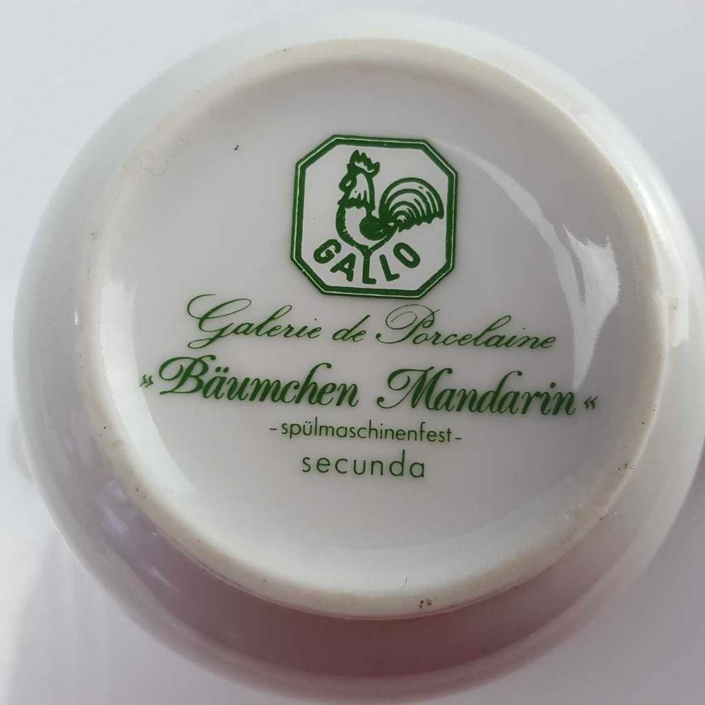[458142707] Milchkännchen 0,2 L Villeroy & Boch Gallo Secunda Bäumchen Mandarin gebraucht - gut Bild 5