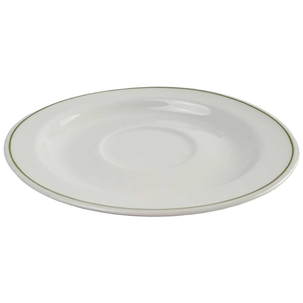[458142709] Untertasse 14,2 cm Villeroy & Boch Gallo Secunda Bäumchen Mandarin gebraucht - gut Bild 2