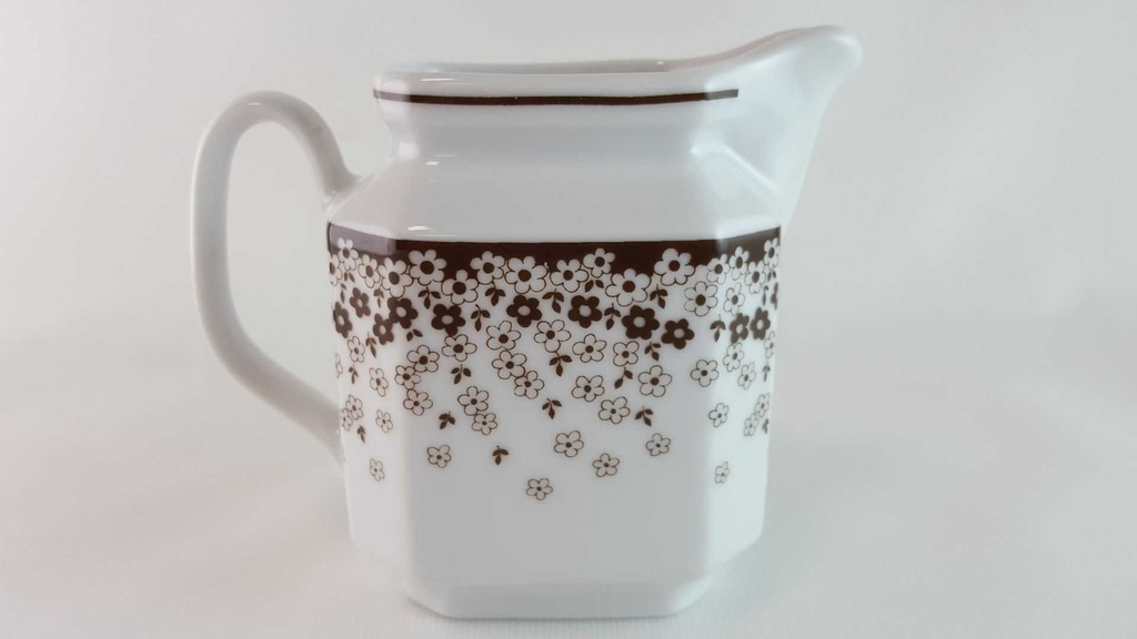 [45814271] Milchkännchen Arabella Atelier Blumendekor braun Blumen gebraucht - sehr gut Bild 3