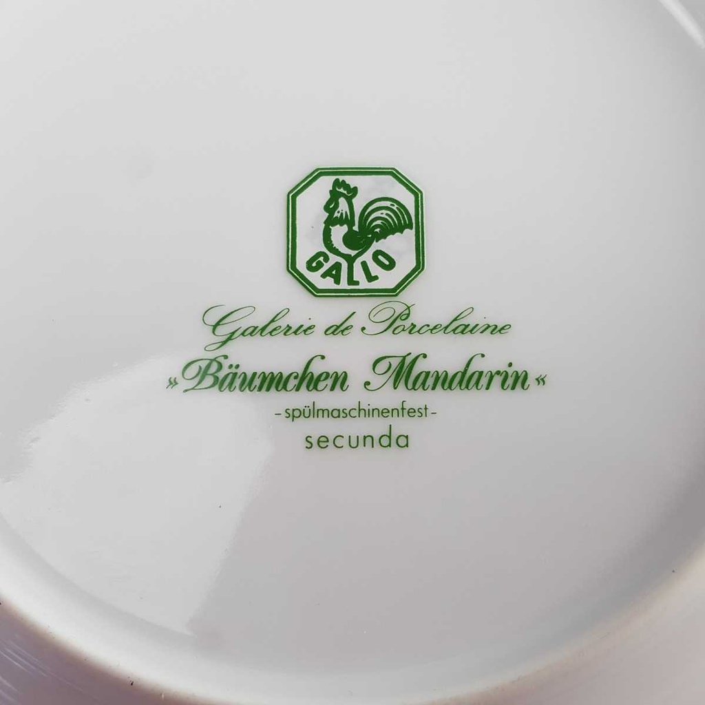 [458142710] Kuchenteller Dessertteller 19,6 cm Villeroy & Boch Gallo Secunda Bäumchen Mandarin gebraucht - gut Bild 4