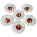 [2119095] 6er Set Kuchenteller Dessertteller Teller mini 11,5 cm Winterling Marktleuthen bunte Blumen Bavaria gebraucht - gut Bild 2