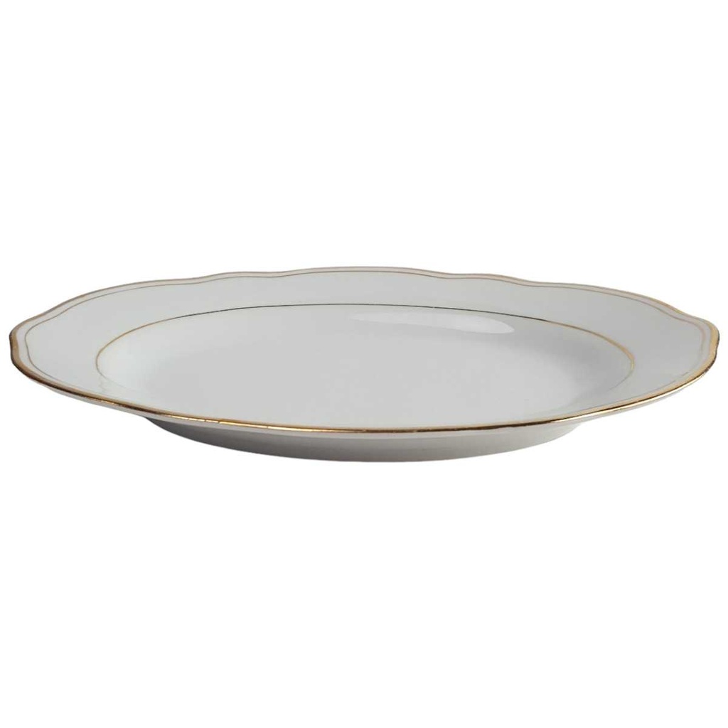 [458142714] Servierplatte Goldrand 23,6x16 cm Winterling Röslau gebraucht - gut Bild 2