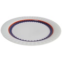 [458142716] Kuchenteller Dessertteller 18,9 cm Thomas Porzellan Lanzette rot, blau, lila gebraucht - gut Bild 2