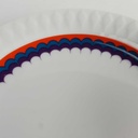 [458142716] Kuchenteller Dessertteller 18,9 cm Thomas Porzellan Lanzette rot, blau, lila gebraucht - gut Bild 3