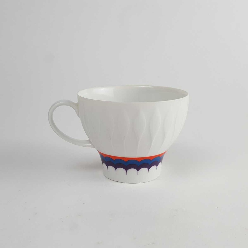 [458142717] Kaffeetasse Thomas Porzellan Lanzette rot, blau, lila gebraucht - gut Bild 3