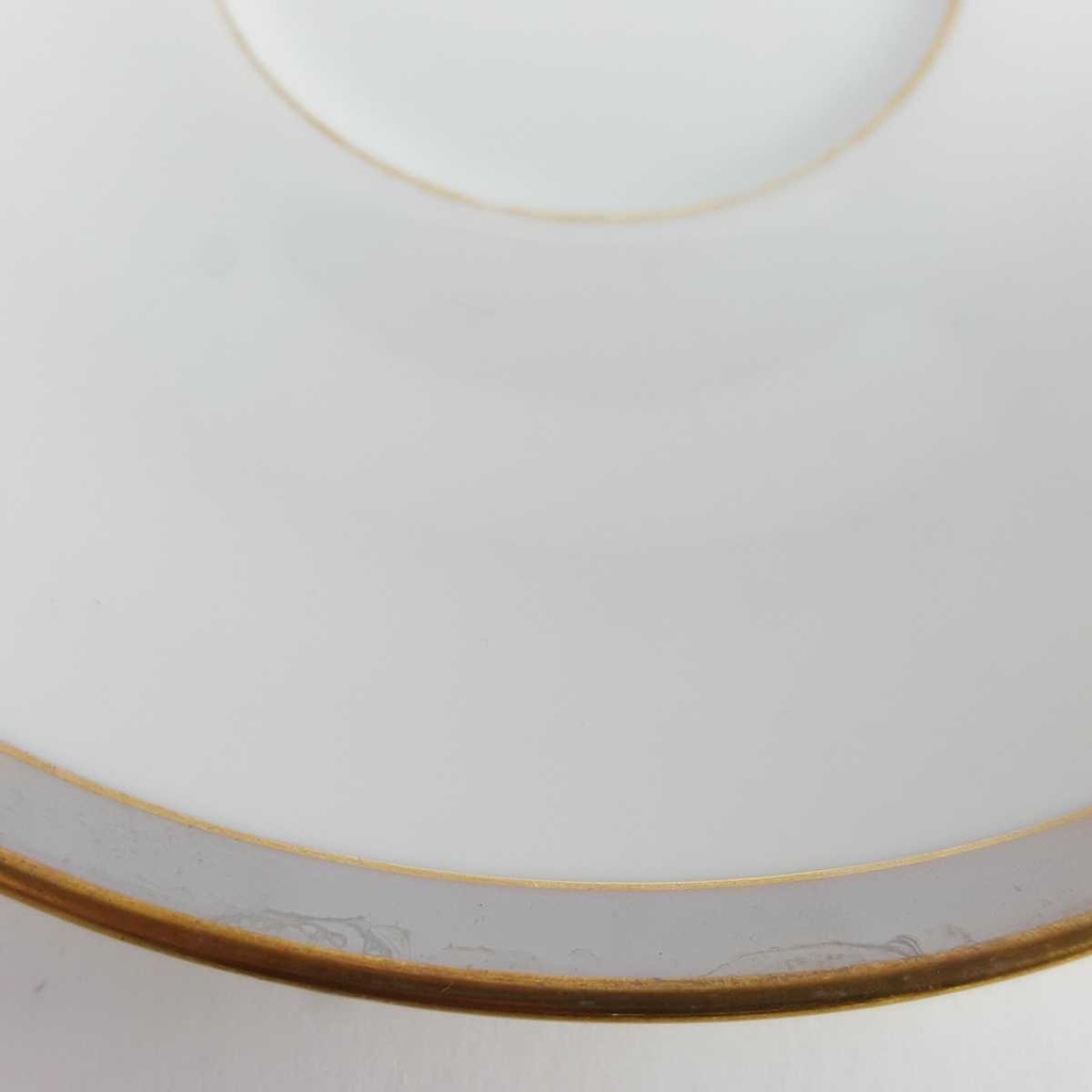 [458142718] Untertasse Goldrand 14,4 cm Edelstein Bavaria Grauband 21499 gebraucht - akzeptabel Bild 2