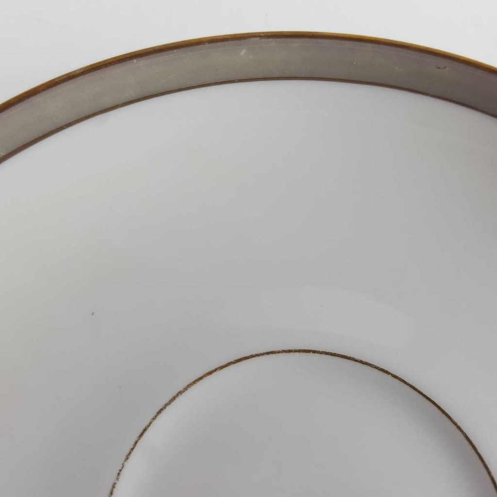 [458142718] Untertasse Goldrand 14,4 cm Edelstein Bavaria Grauband 21499 gebraucht - akzeptabel Bild 3