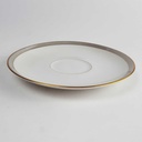 [458142718] Untertasse Goldrand 14,4 cm Edelstein Bavaria Grauband 21499 gebraucht - akzeptabel Bild 4