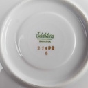 [458142718] Untertasse Goldrand 14,4 cm Edelstein Bavaria Grauband 21499 gebraucht - akzeptabel Bild 5