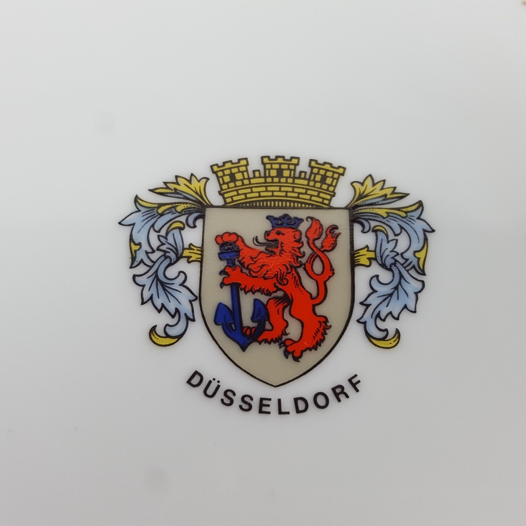 [458142727] Porzellan Sammelteller Souvenir Teller Wappen Nordrhein-Westfalen D 22 cm Bild 3