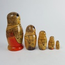 [458142729] Figur Skulptur Russische Matroschka Babuschka Holzpuppe 5 Puppen H 14 cm Geschenk Souvenir Bild 2