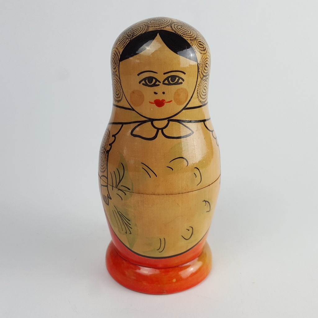 [458142729] Figur Skulptur Russische Matroschka Babuschka Holzpuppe 5 Puppen H 14 cm Geschenk Souvenir Bild 5