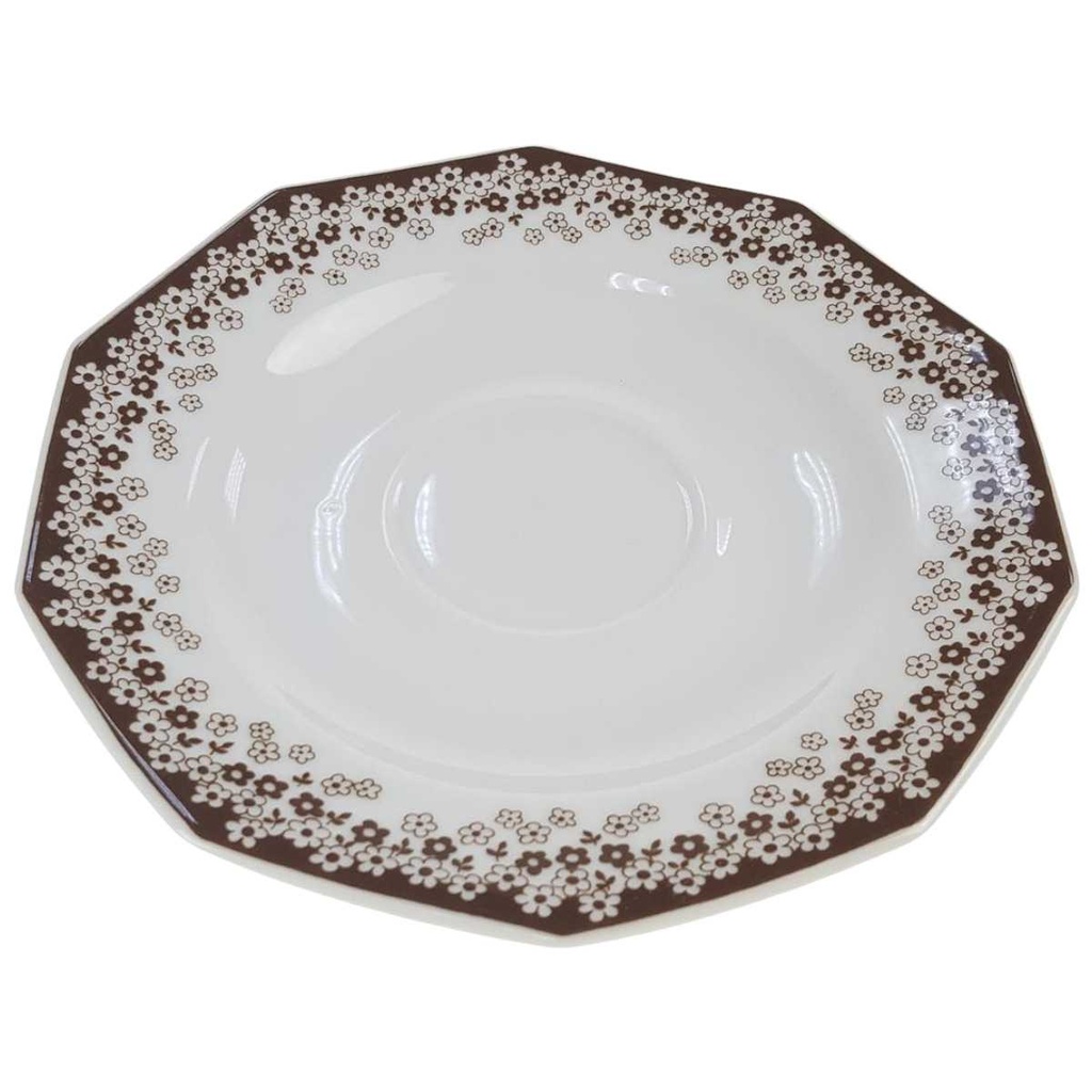 [45814273] Untertasse für Kaffee 15,4 cm Arabella Atelier Blumendekor braun Blumen gebraucht - gut Bild 2